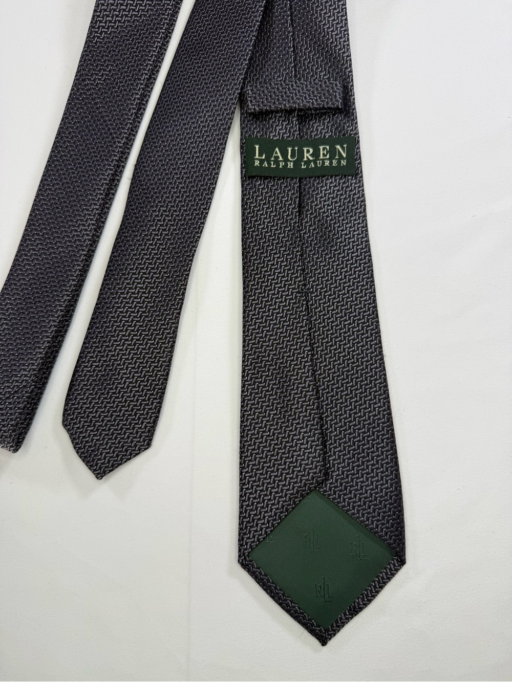 Lauren Ralph Lauren Dark Charcoal
Grey Textured Tie (2.75" Width)